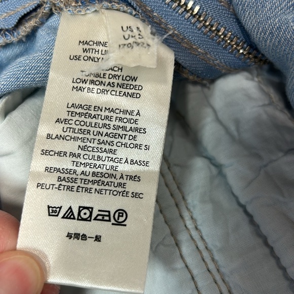 Women's Light Blue Denim Jumpsuit free people size small missing a button - Picture 10 of 13